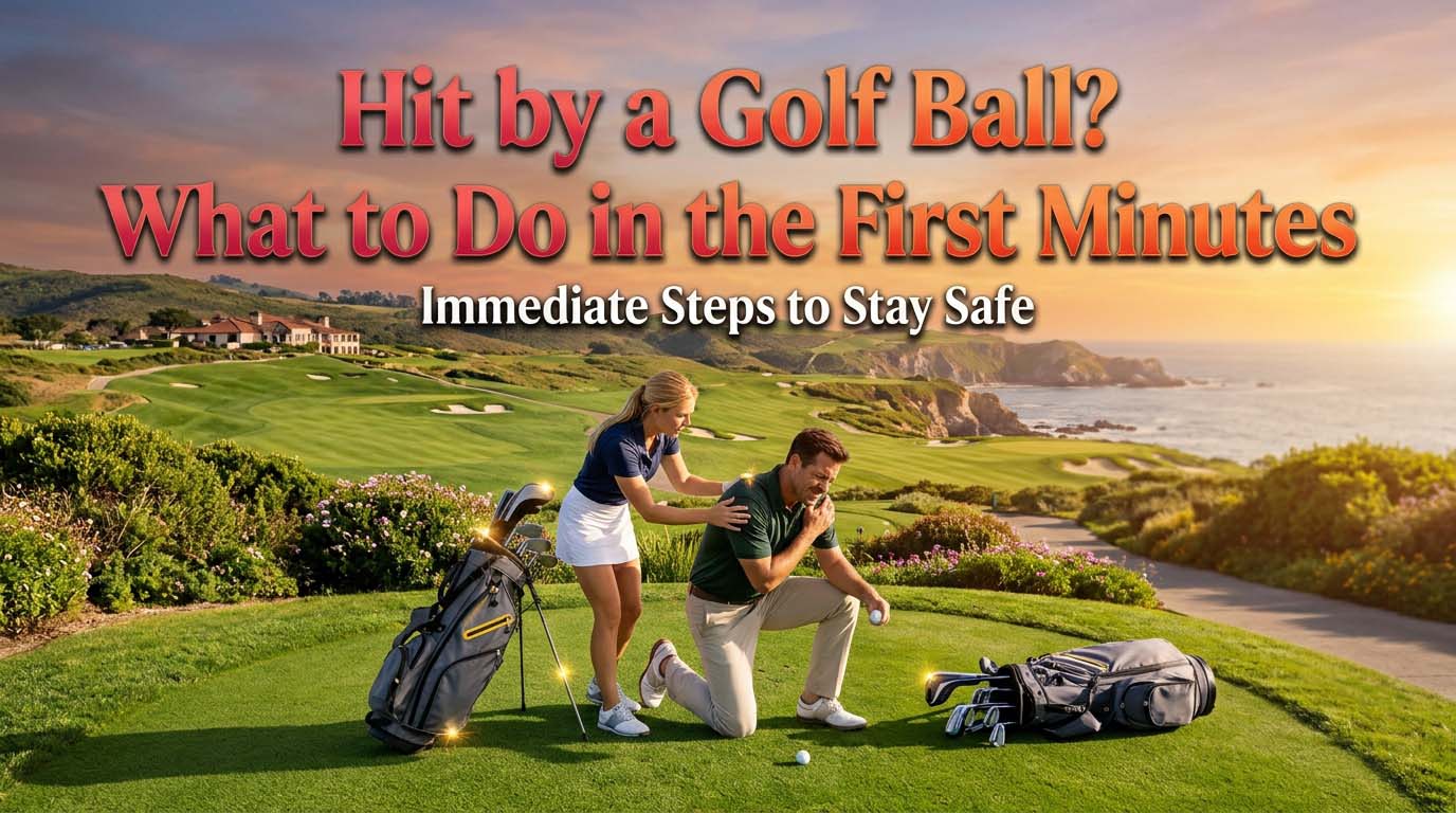 Hit by a Golf Ball